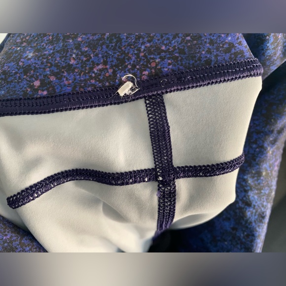 Lululemon Fast & Free High-Rise Crop II Nulux Polar Lights Blue - Size 4, 19” - Picture 8 of 16